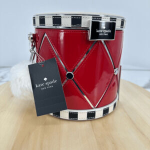 Kate Spade Oh What Fun Drum Clutch Satchel Crossbody Novelty Collectible NWT